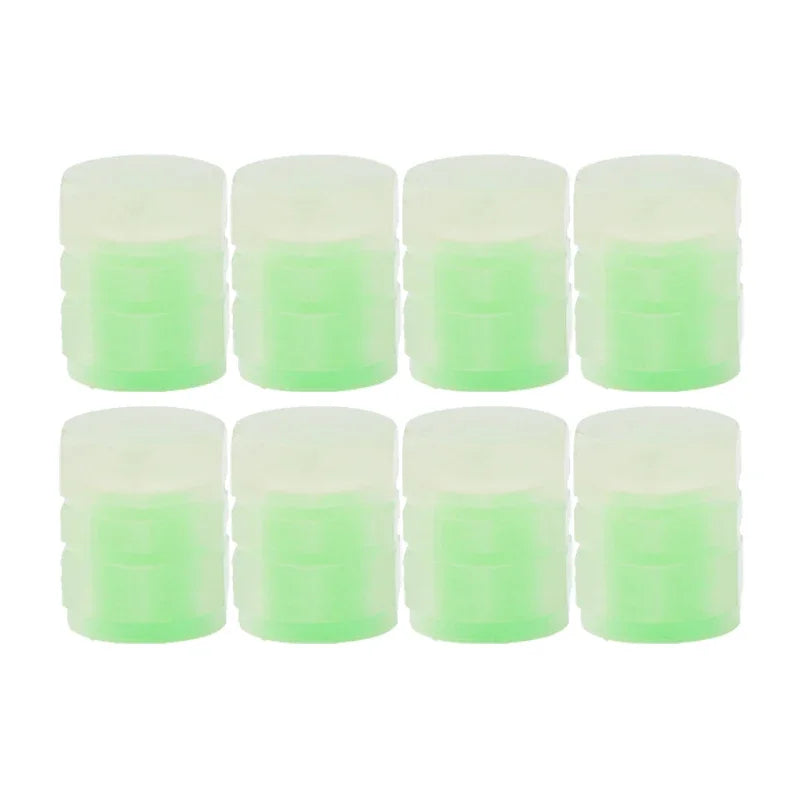 Luminous Valve Caps Fluorescent Night Car Tire Valve Caps Motorcycle Bike Glowing Decor Wheel Nozzles Tyre Cap Car Accessori…