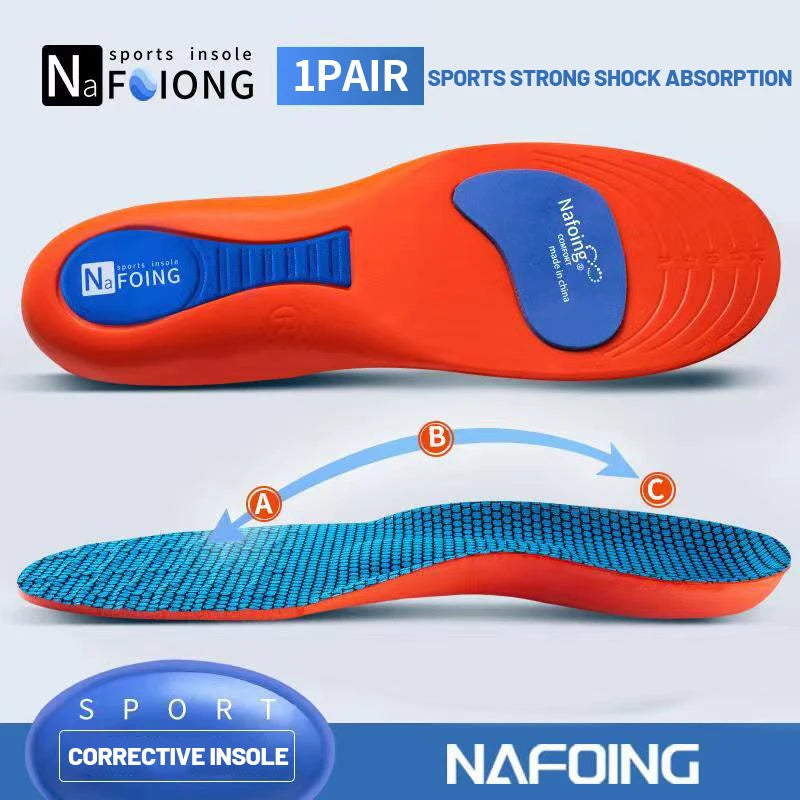 Sport Orthopedic Insoles for Feet Men Women EVA Breathable Shock Absorption Shoes Insole for Running Basketball Sport Care P…