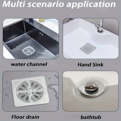 Floor Drain Sticker, Insect-proof Self-adhesive Bathroom Hair Filter Net, Sewer Filter, Kitchen Anti-blocking Mesh Net - ima…