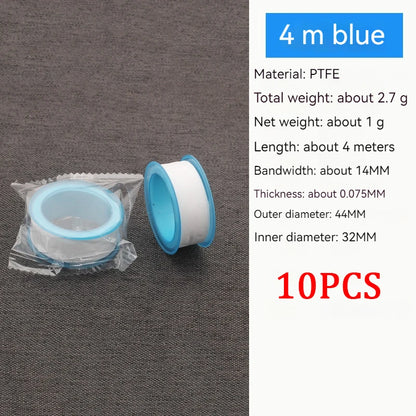 10 PCS Seal Tape Thread Seal Waterproof Leak Tape Duct Tape Plumbing Fitting Oil-Free Repair Tool Adhesives Sealants - image…
