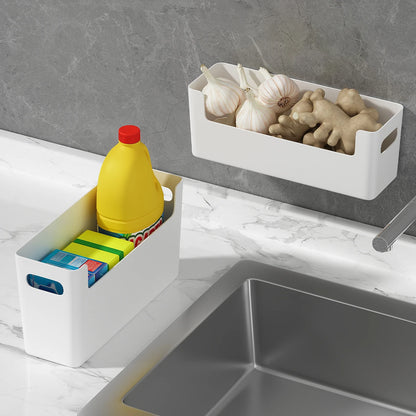 Wall-Mounted Cabinet with a Door Storage Box, Designed for Cabinet Hooks for Cling Film,Storage Bags,Bathroom Essentials - i…