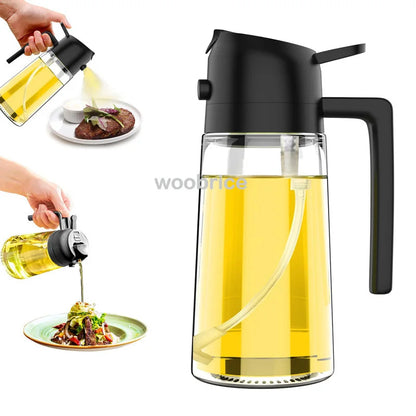 2in1 Kitchen Spray Oil Dispenser Oil Sprayer Polisher Or Only Brush Spray for Air Fryer Salad Grilling Roasting Cooking Kitc…