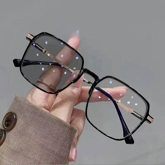 Photochromic Anti Radiation Glasses Metal Eyeglass For Woman Men - image 2