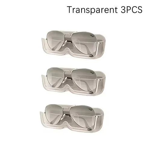 1/3PC Glasses Holder Wall Mounted Sun-glasses Display Holder Punch-free Self-adhesive Clothes Accessories Organizer Home Sto…