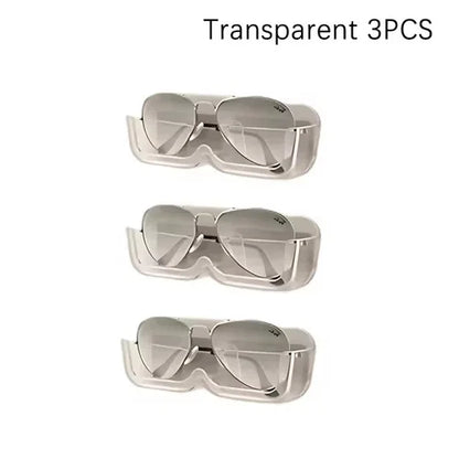1/3PC Glasses Holder Wall Mounted Sun-glasses Display Holder Punch-free Self-adhesive Clothes Accessories Organizer Home Sto…