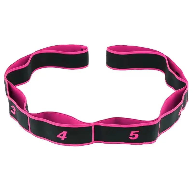Yoga Stretch Resistance Bands Adult High Elasticity Multi-Segment Belt Yoga Assisted Stretching Belt Yoga Fitness Products -…