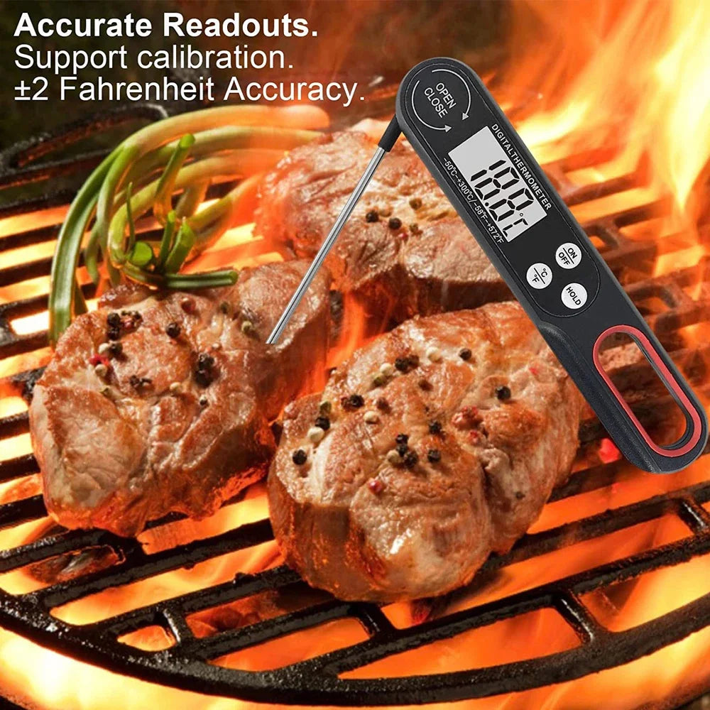 1 piece Digital Meat Thermometer Cooking Food Kitchen BBQ Long Probe Water Milk Oil Liquid Oven Baking Digital Temperature M…