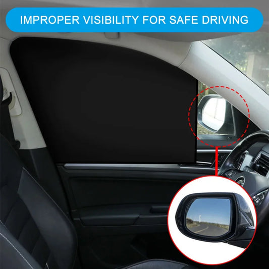 Magnetic Car Sunshade UV Protection Curtains Sun Shield Cover Double Sides Auto Window Sun shade Protector Cover Diy Accesso…