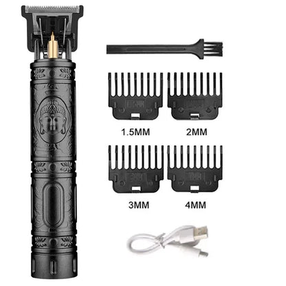 T9 Vintage Men's Electric Hair Clipper Beard Trimmer/Rechargeable Hair Cutting Machine With Nose Hair Trimmer Kit Boyfriend…