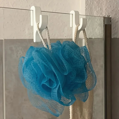 3D Shower Door Towel Hook for 8mm Glass Doors Bathroom Hanger for Clothes Towel Bathrobes Laundry Dormitory Apartment - imag…