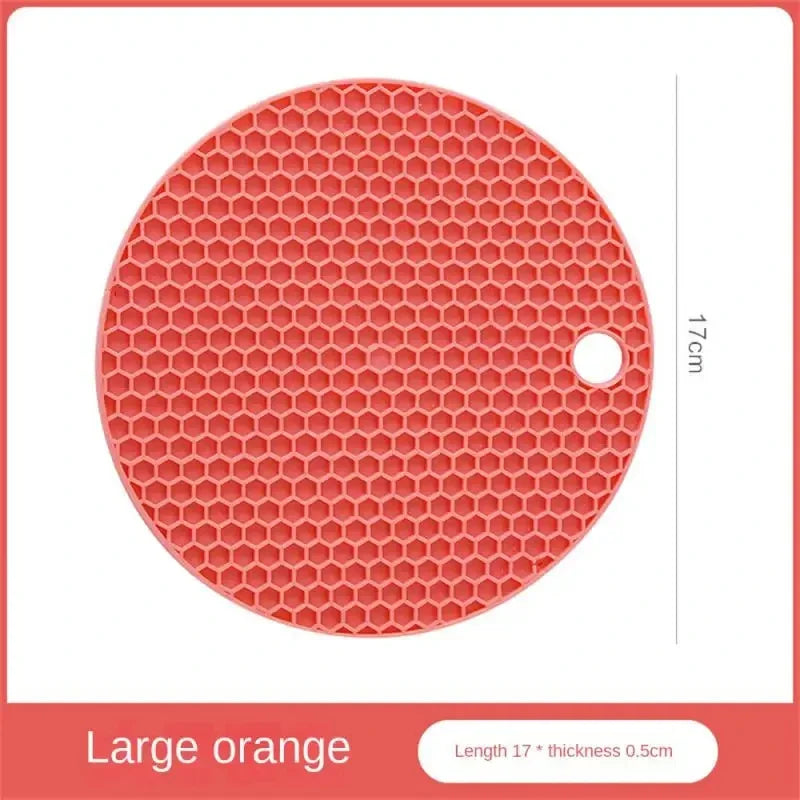 Table mat tool multifunctional kitchen silicone tableware mat, round anti slip coffee cup coaster, pot holder - image 10