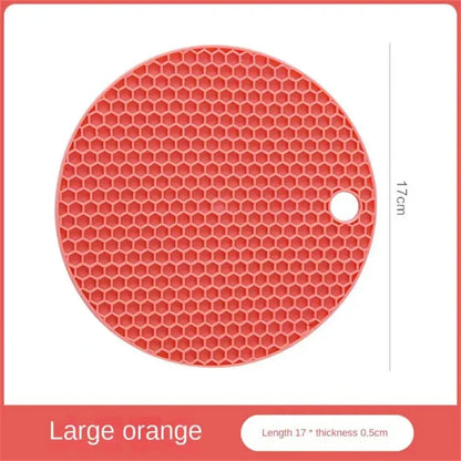 Table mat tool multifunctional kitchen silicone tableware mat, round anti slip coffee cup coaster, pot holder - image 10