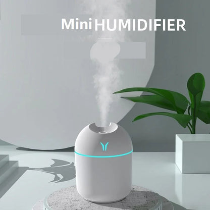 250ML USB Mini Air Humidifier Aroma Essential Oil Diffuser For Home Car Ultrasonic Mute Mist Maker Diffuser with LED Color L…