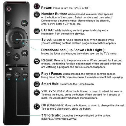 for Samsung Tv BN59-01363A TV Remote Control for Smart TV NEO QLED/QLED Series,Compatible with QN43LS03AAFXZA QN55LS03AAFXZA…