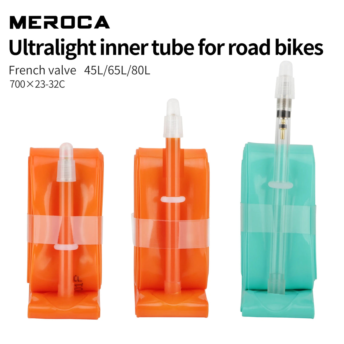 MEROCA Road Bike TPU Inner Tube 700x23-32C FV 45L/65L/80L Ultra-light Road Bicycle Inner Tube - image 4